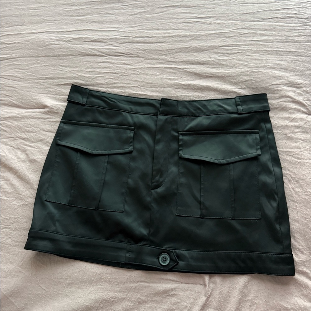 Zara Black Silk Skirt